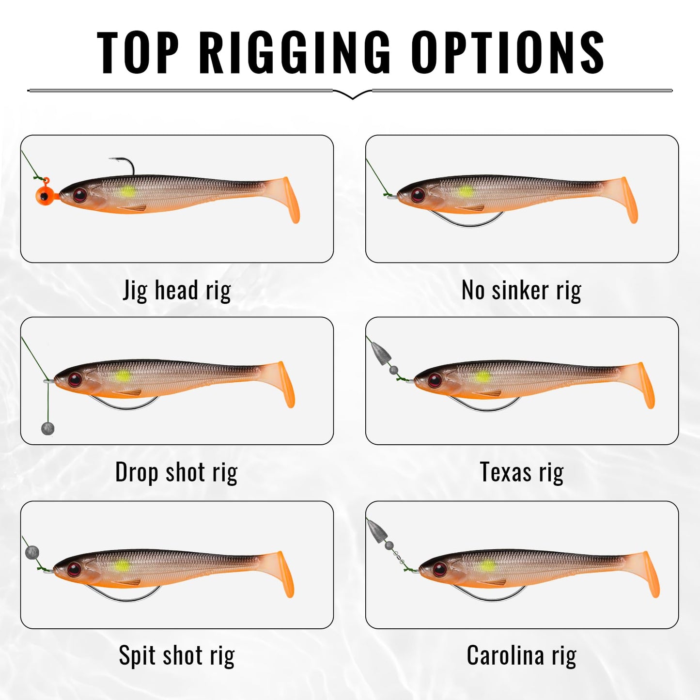 TRUSCEND 12 PCS Fishing Lures for Bass Trout Crappie Versatile Paddle Tail Swimbaits Superb Soft Plastic Fishing Baits Freshwater Saltwater Bass Walleye Lure Fishing Gifts for Men