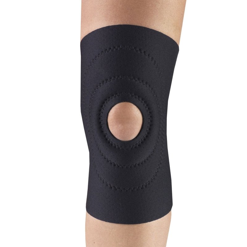 OTC Knee Support, Encircling Stabilizer Pad, Neoprene, Black, X-Large