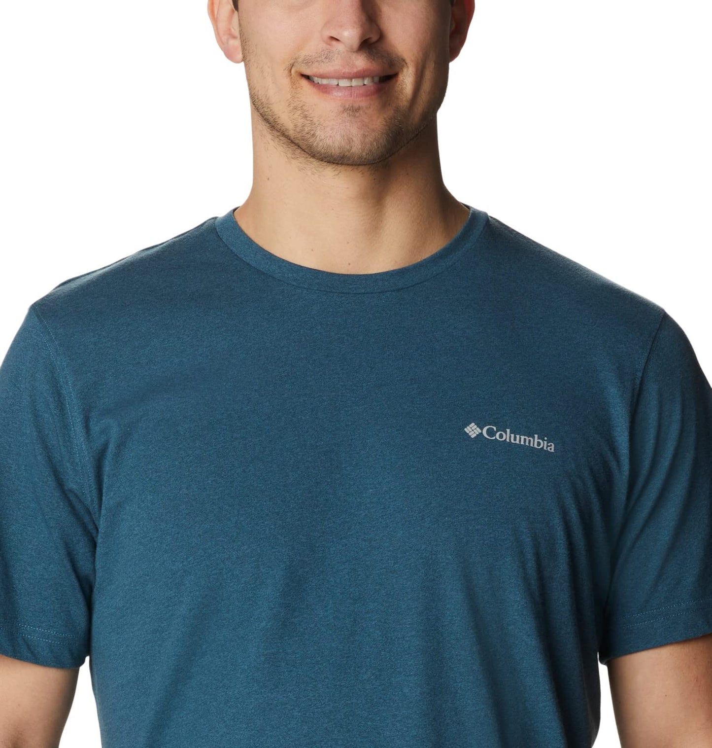 Columbia Men's Thistletown Hills Short Sleeve, Night Wave Heather, 5X Tall