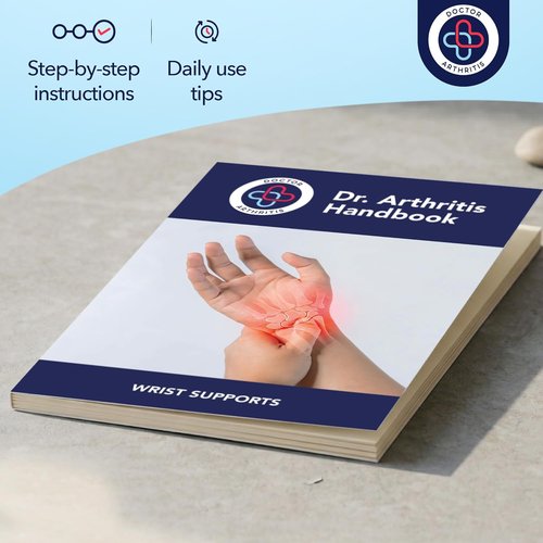 Doctor Developed Wrist Brace - Support for Carpal Tunnel & Arthritis | Medium Size - 2 Pack with Handbook