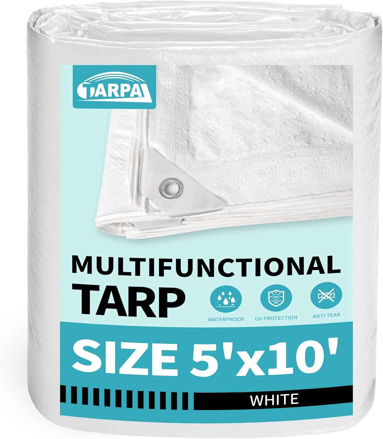 20x30 Feet Waterproof Green Tarp - Heavy-Duty Multipurpose Cover for Outdoor Use