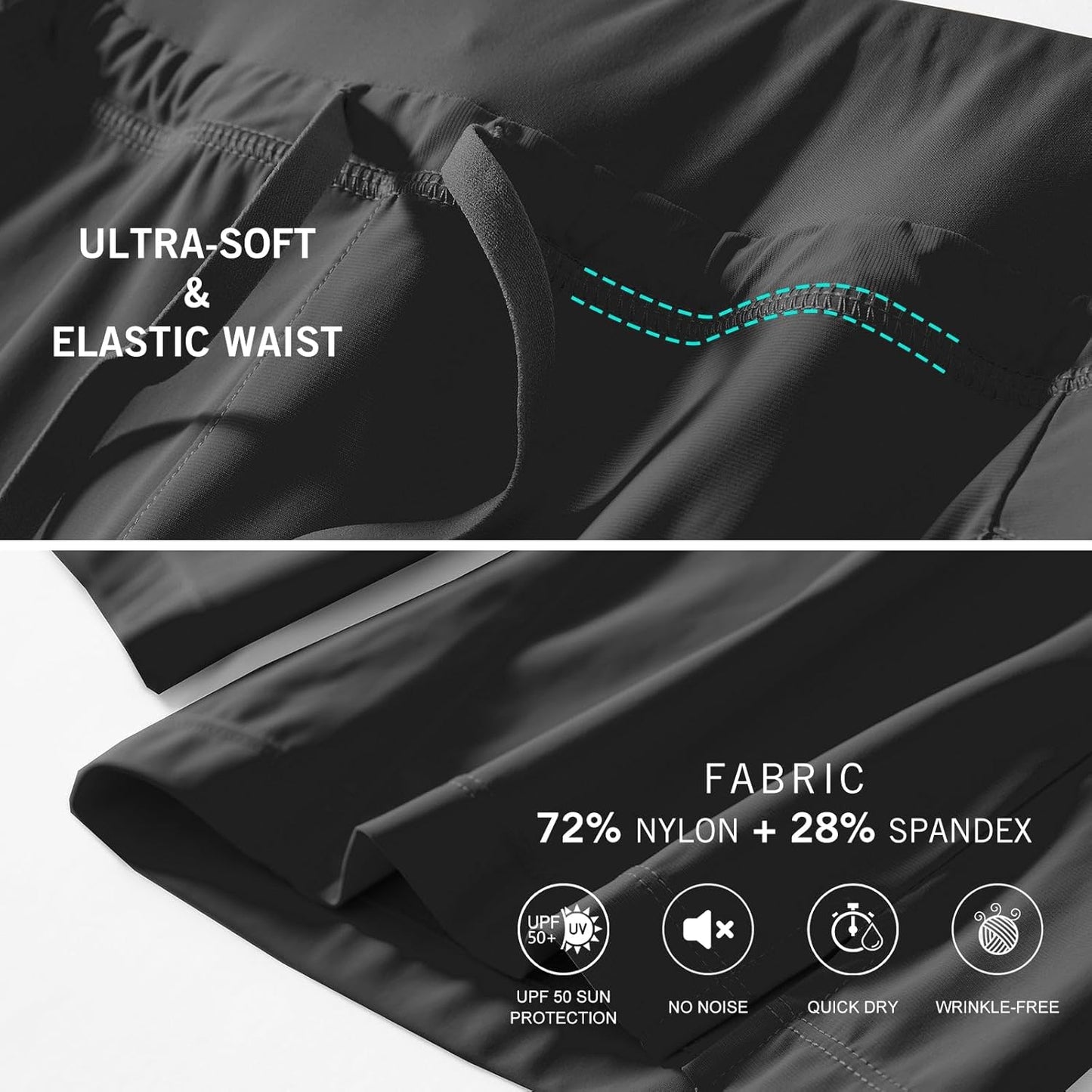 Baleaf Women's Hiking Shorts - Quick-Dry Bermuda Cargo for Curvy Figures | 9"/11" Lightweight with Pockets