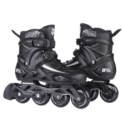 Inline Skates for Women and Men, High Performance Fitness Racing Aggressive Outdoor Inline Speed Skates Unisex (Men 9/Women 10, Black 42)