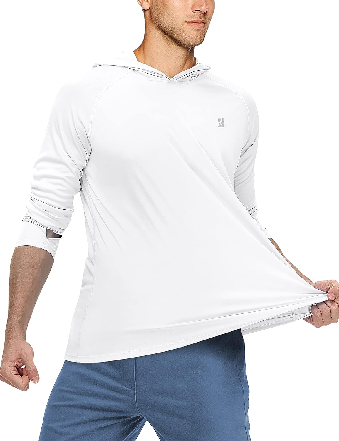 Roadbox Fishing Shirt - UPF 50+ Long Sleeve UV Sun Protection Hoodie for Outdoor Activities