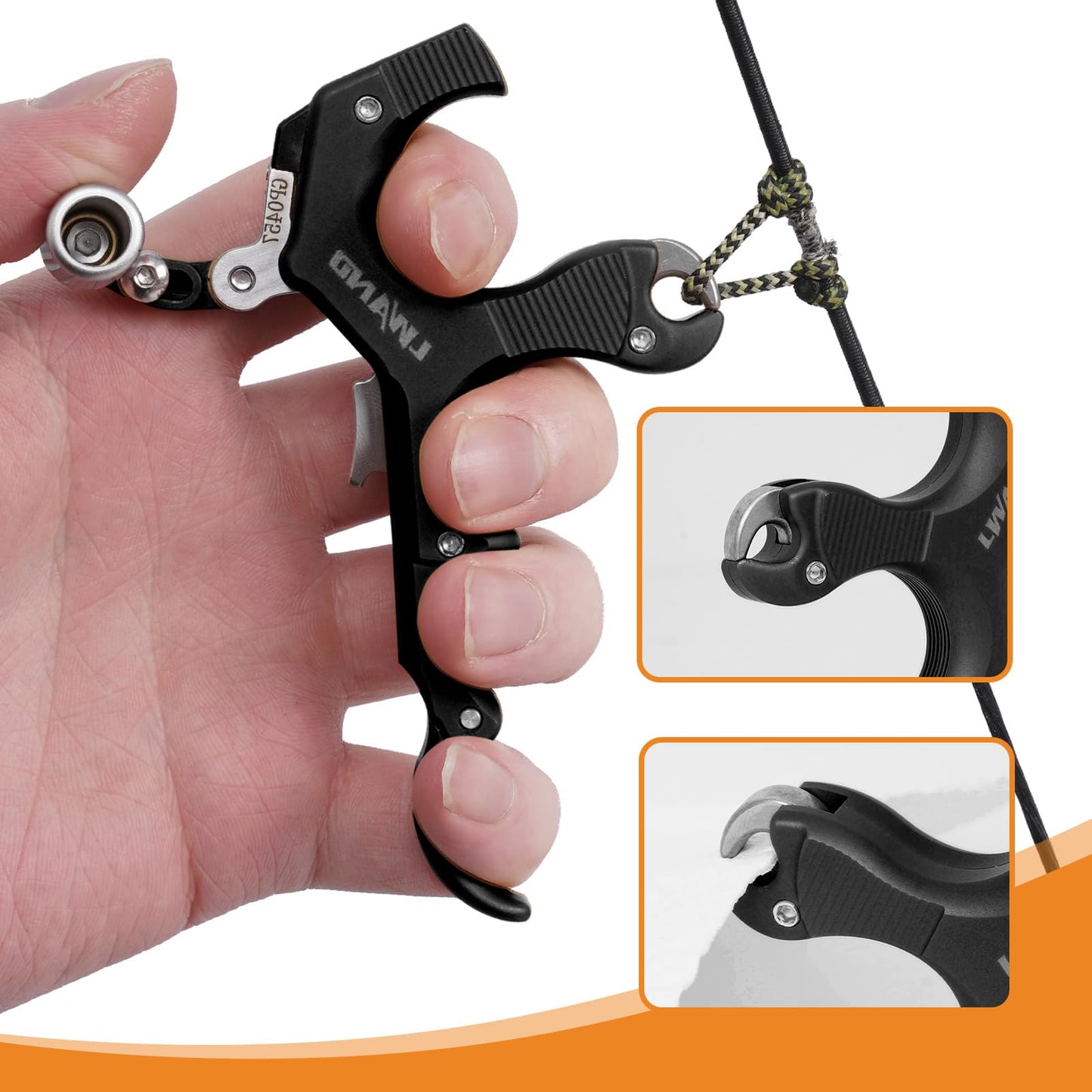 LWAND 3-4 Finger Thumb Trigger Release Aid for Compound Bow