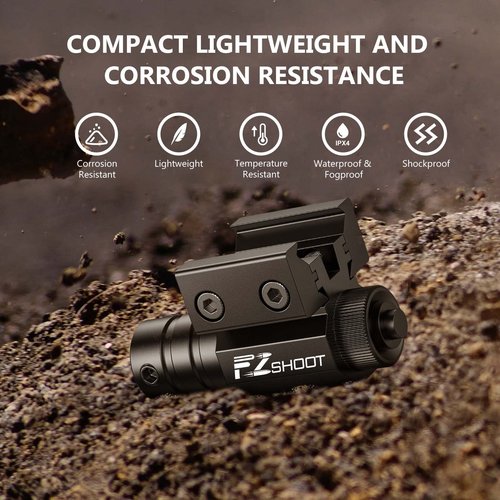 EZshoot Compact Red Laser Sight with Picatinny Rail Mount for 11mm/21mm Rail-Easy Dual-Purpose