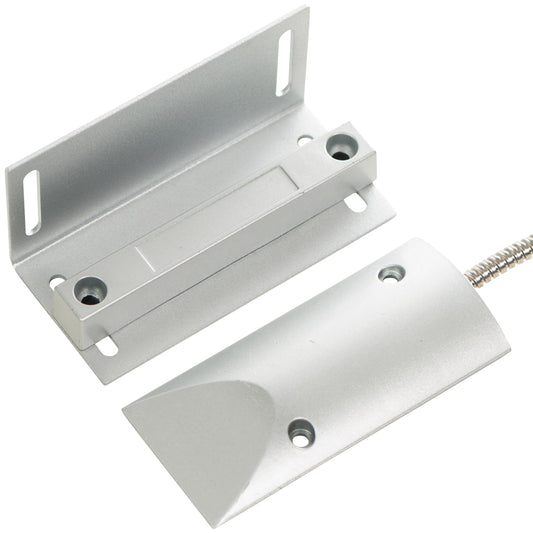 Wired Alarm Heavy Duty Garage Door Magnetic Contacts with Adjustable Bracket