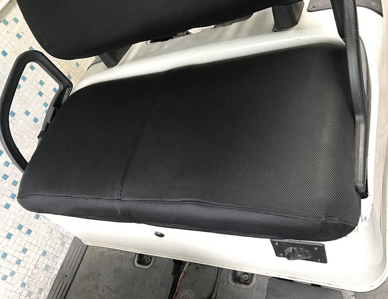 Golf Cart Seat Cover Compatible with Club Car DS/Precedent EZGO TXT/RXV& Yamaha Golf Cart Black(Seat Cover only)