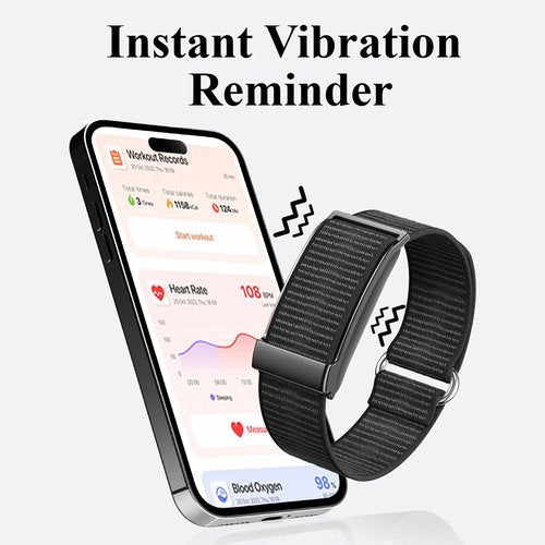 QYZHARYX Smart Bracelet,Health and Fitness Tracker,24/7 Heart Monitor & Sleep Tracker, Multi-Sport Tracker Wristband with Free APP (Black)