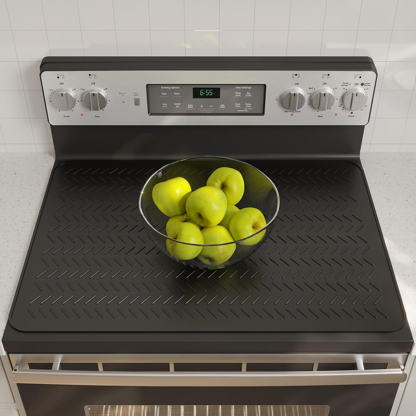 GUDEYIHE Stove Top Covers for Electric Stove, Thickened Premium Silicone Stove Mat for Glass Top Stove, 28 x 20 Glass Stove Top Cover Protector, Oven Range Top Cover, XL Dish Drying Mat