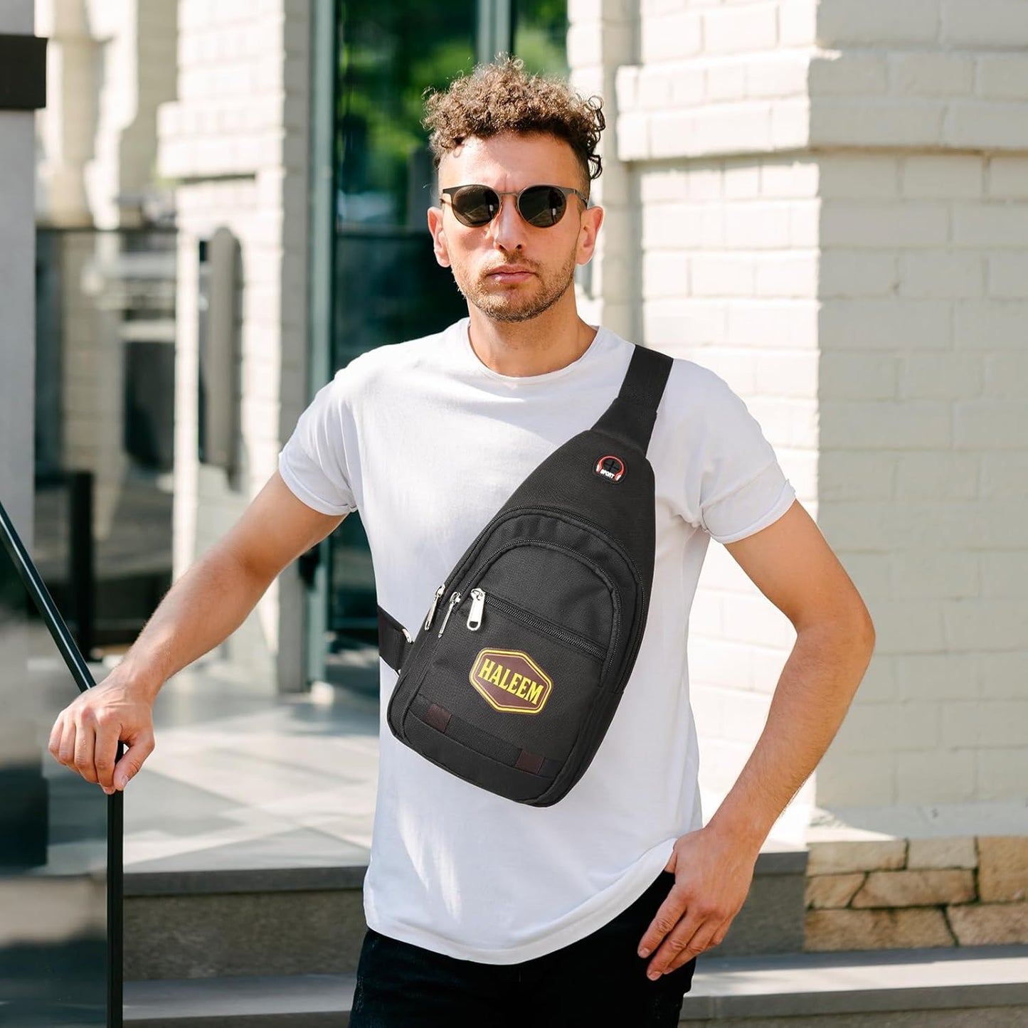 Skiennix Men’s Sling Bag - Lightweight Crossbody Backpack with Multiple Pockets for Everyday Use