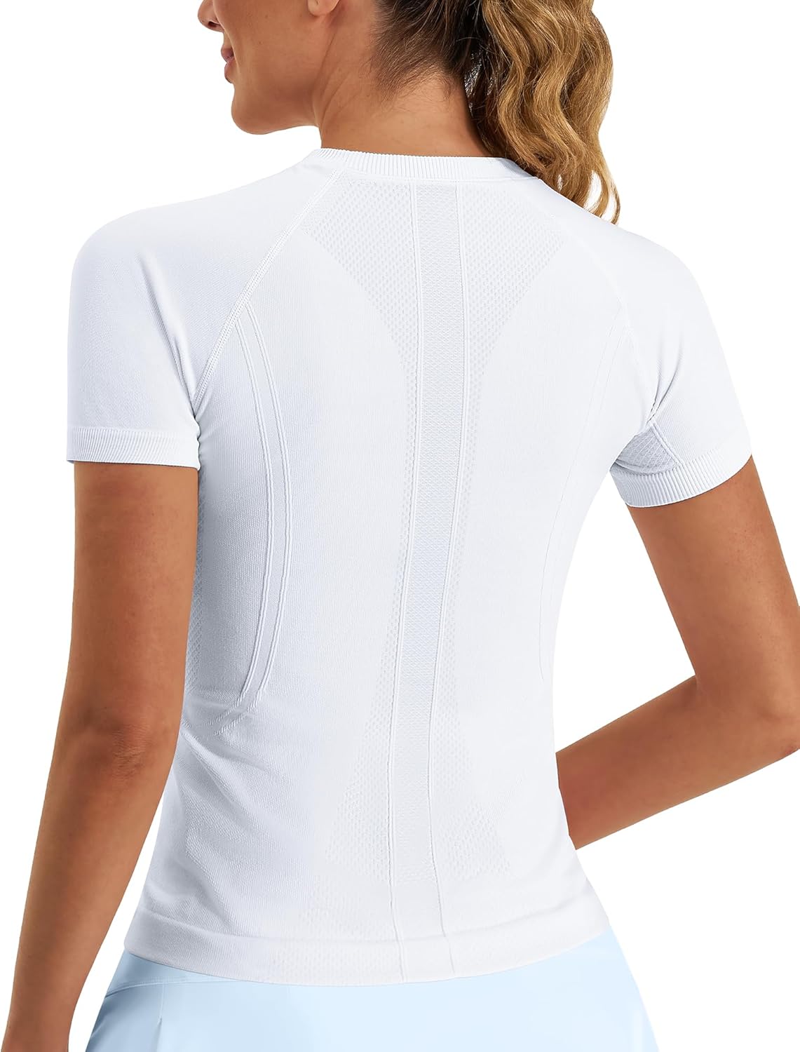 Stelle Women's Workout Tops - Short Sleeve Seamless Athletic Shirts for Yoga & Gym | Breathable Tees