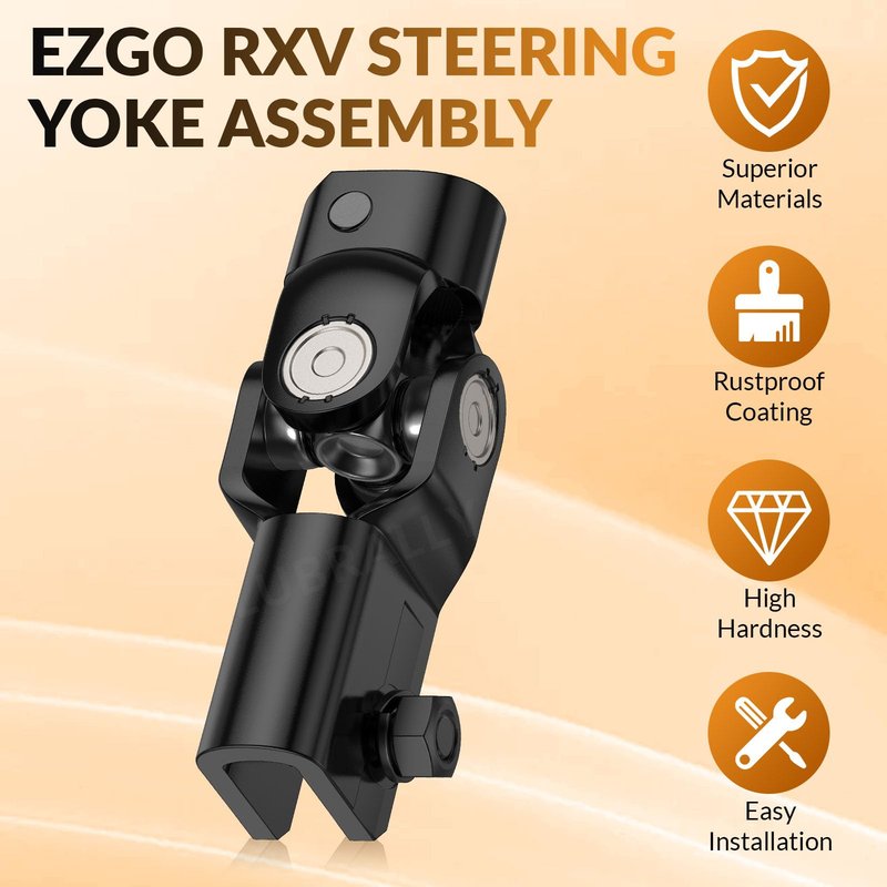 CLUBRALLY EZGO Steering Yoke Fits for 2008-UP EZGO RXV Gas & Electric Golf Cart, OEM#604613