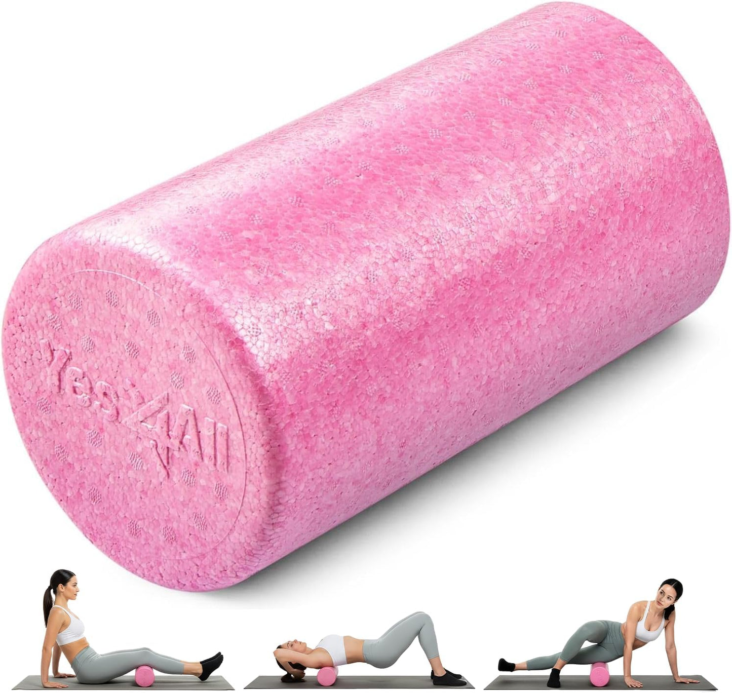 Yes4All High-Density EPP Foam Roller - Perfect for Yoga, Pilates & Stretching | Available in 12, 18, 24, 36 Inch