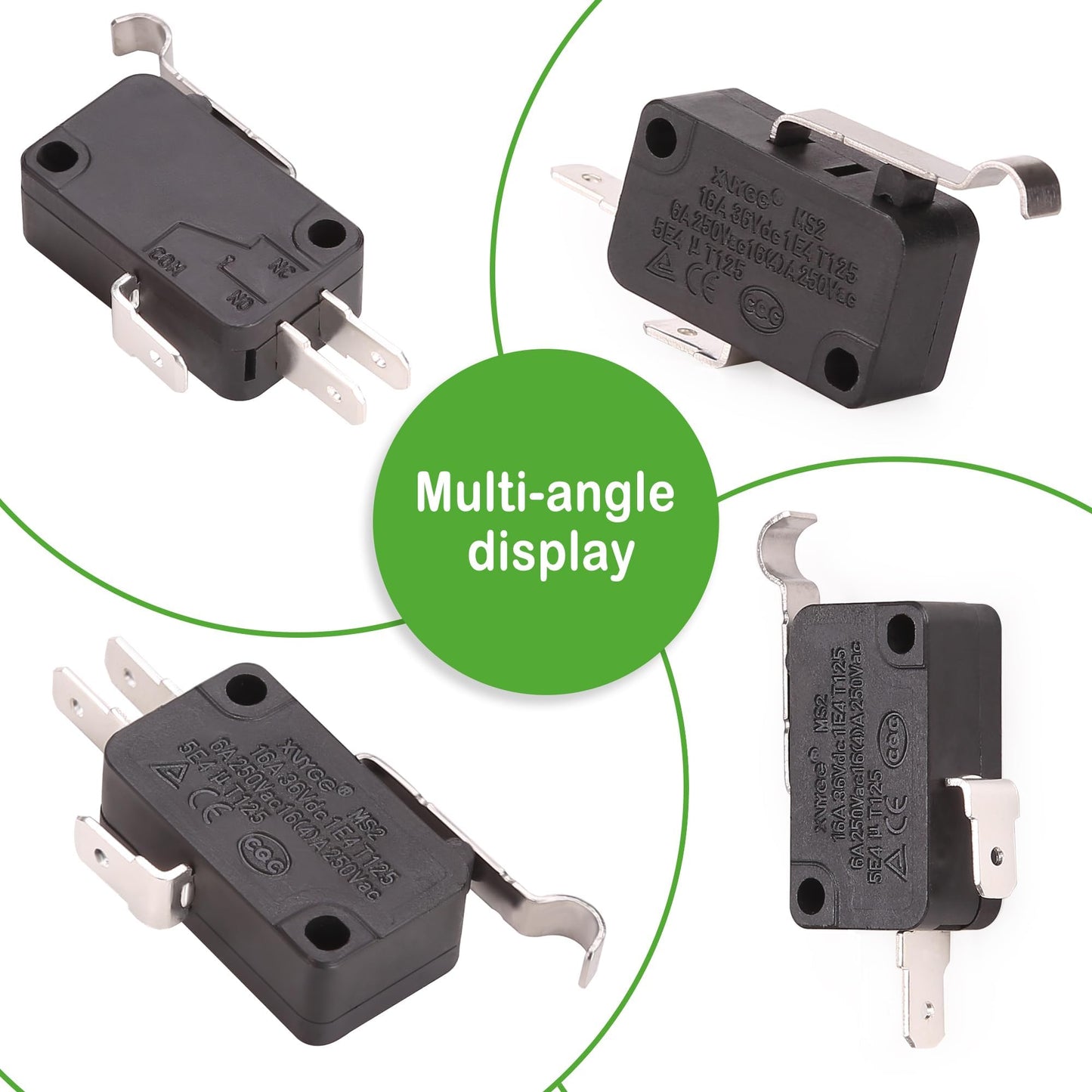 10L0L Golf Cart Micro Switch Kit, 2-Prong & 3-Prong Switches for Club Car DS Precedent Tempo, OEM 1014807 1014808 1014240 1014805, 4-Pack