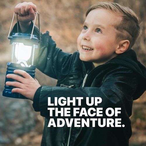 MalloMe Camping Lantern - Multicolor 4-Pack LED Lights for Tents & Emergencies | Battery Powered