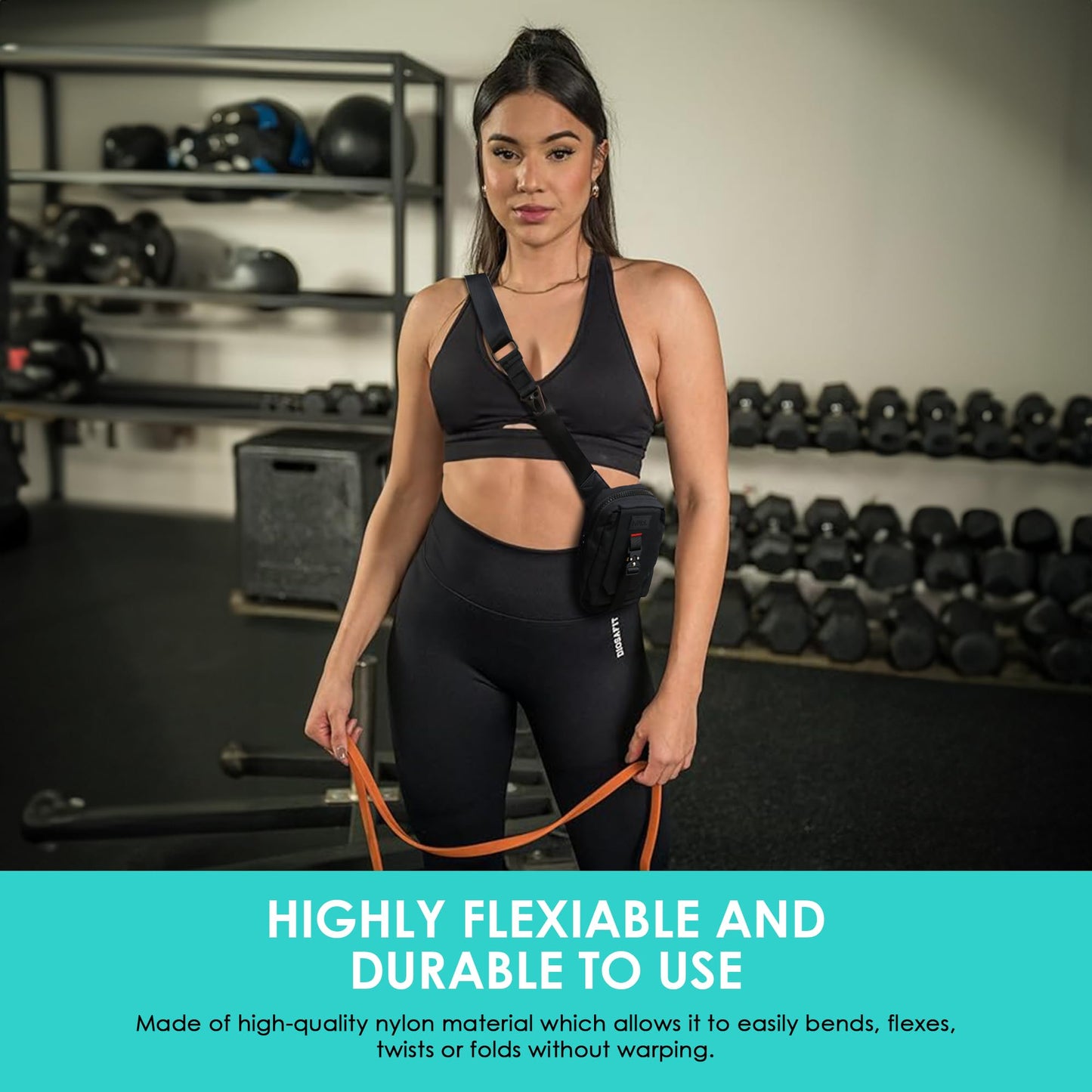 MVRK Phone Holder - Small Crossbody Shoulder Bag - Tailored to Snugly Fit Both iPhones and Androids - Also Fits Passport & Wallet, Ideal for Running, Walking, Hiking, and Biking Adventure
