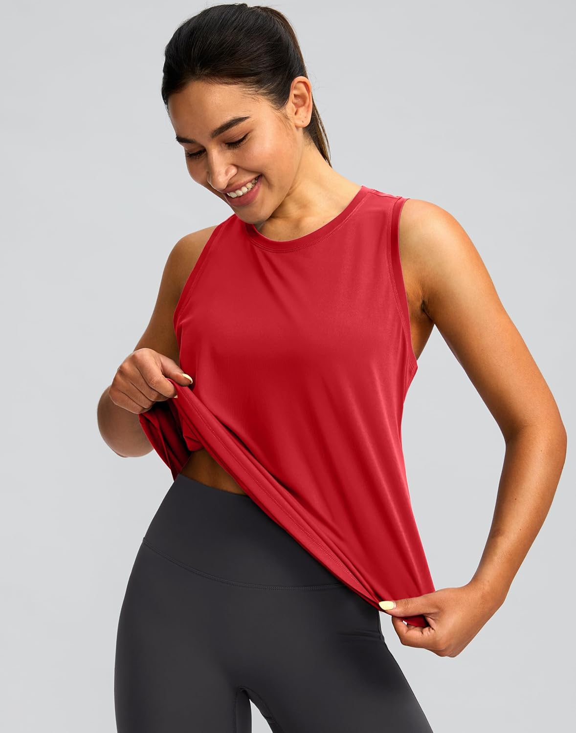 Skiennix Women's Athletic Tank Tops - Racerback Sleeveless Yoga & Gym Shirts | Loose Fit, Comfortable Design