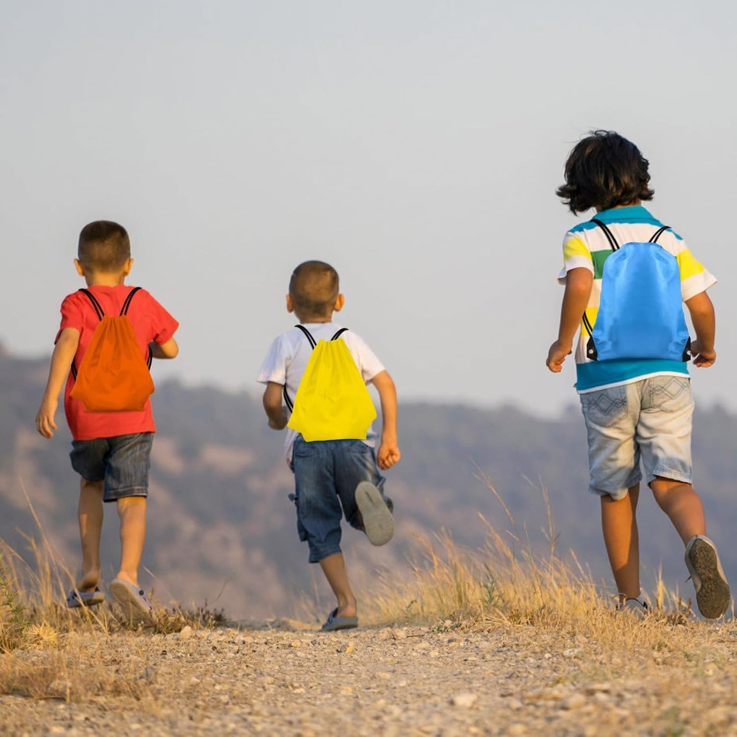 KUUQA Drawstring Backpack Bags - 15 Pcs Bulk Cinch Sacks for Gym, Yoga & Outdoor Travel