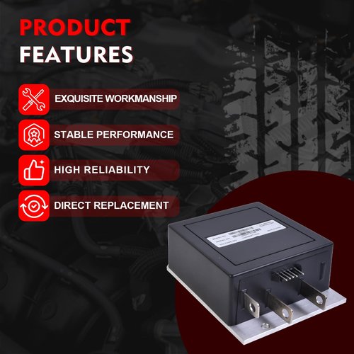 Merautop SJ 1206-4301 Speed Controller 36V 350A 5Pin Compatible with Curtis Golf Cart E-Z-GO EZGO TXT, Series ITS 1994-2019 Replace 25864G03, 25864G04, 25864G05, 25864G09