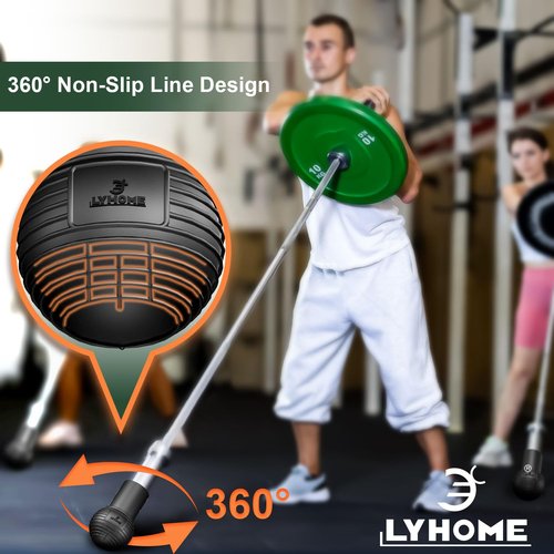 LYHOME Landmine Attachment for Barbells, Rubber Material, Designed for Pressing,Rowing, Spinning and Compatible with Standard 50mm Barbell