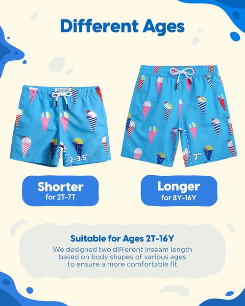 Maamgic Boys Swim Trunks - Stylish Toddler Bathing Suit for Summer Fun | Comfortable Fit, Bright Colors