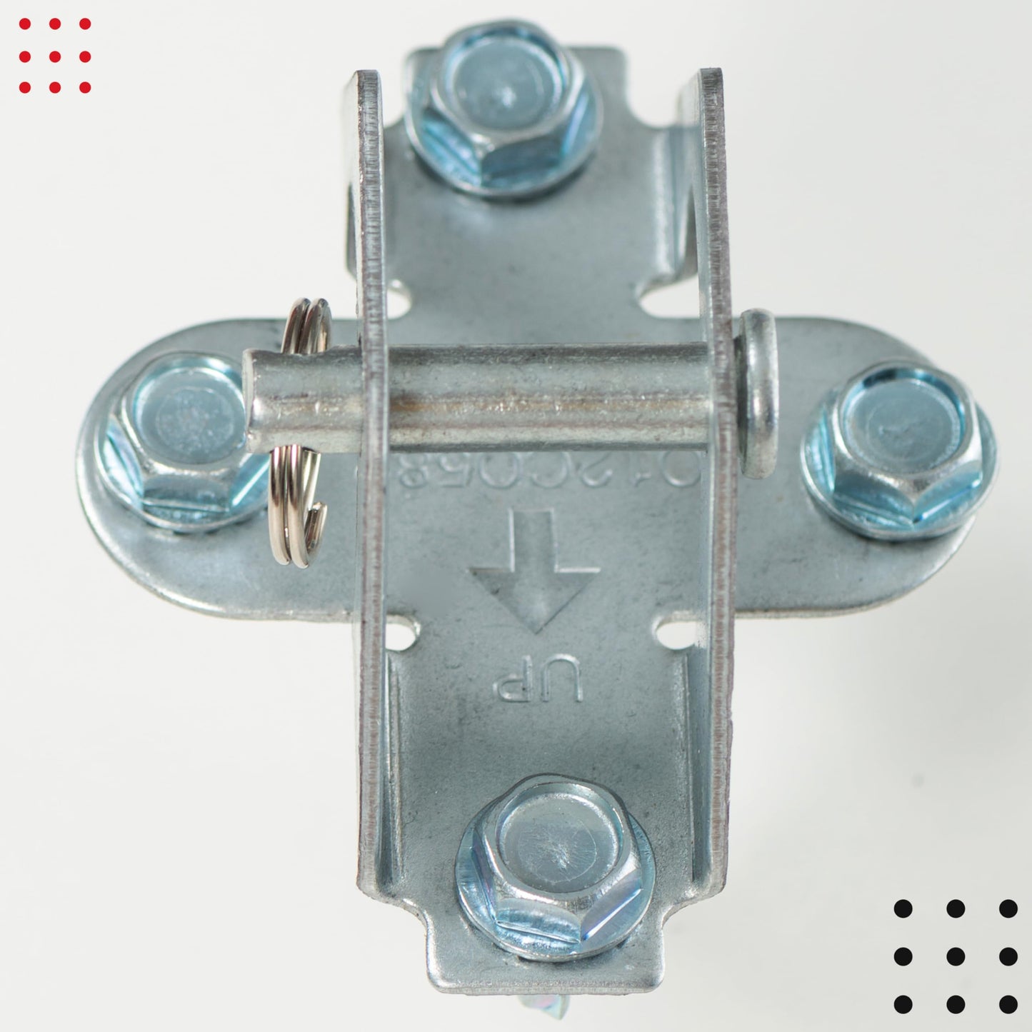 41A5047 Door Bracket for Garage Door Openers, Compatible with Chamberlain, Craftsman, LiftMaster Models, Pin, Clip & 4 Fasteners Included