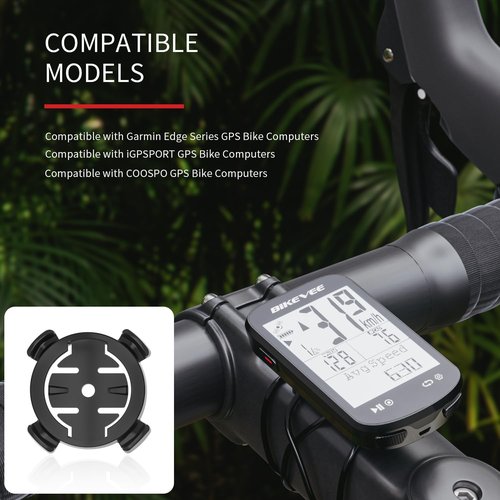 Garmin Bike Mount - Quick Release Out-Front Cycling Computer Adapter | Compatible with CooSpo, XOSS, iGPSPORT - Black