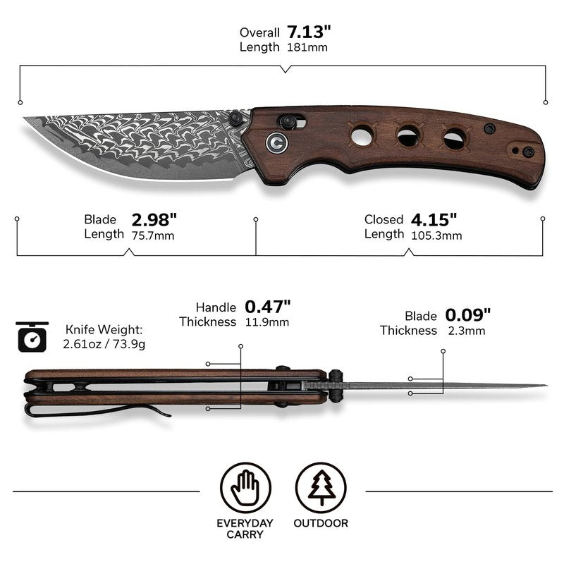 CIVIVI Noctis Pocket Knife C24020C-DS1