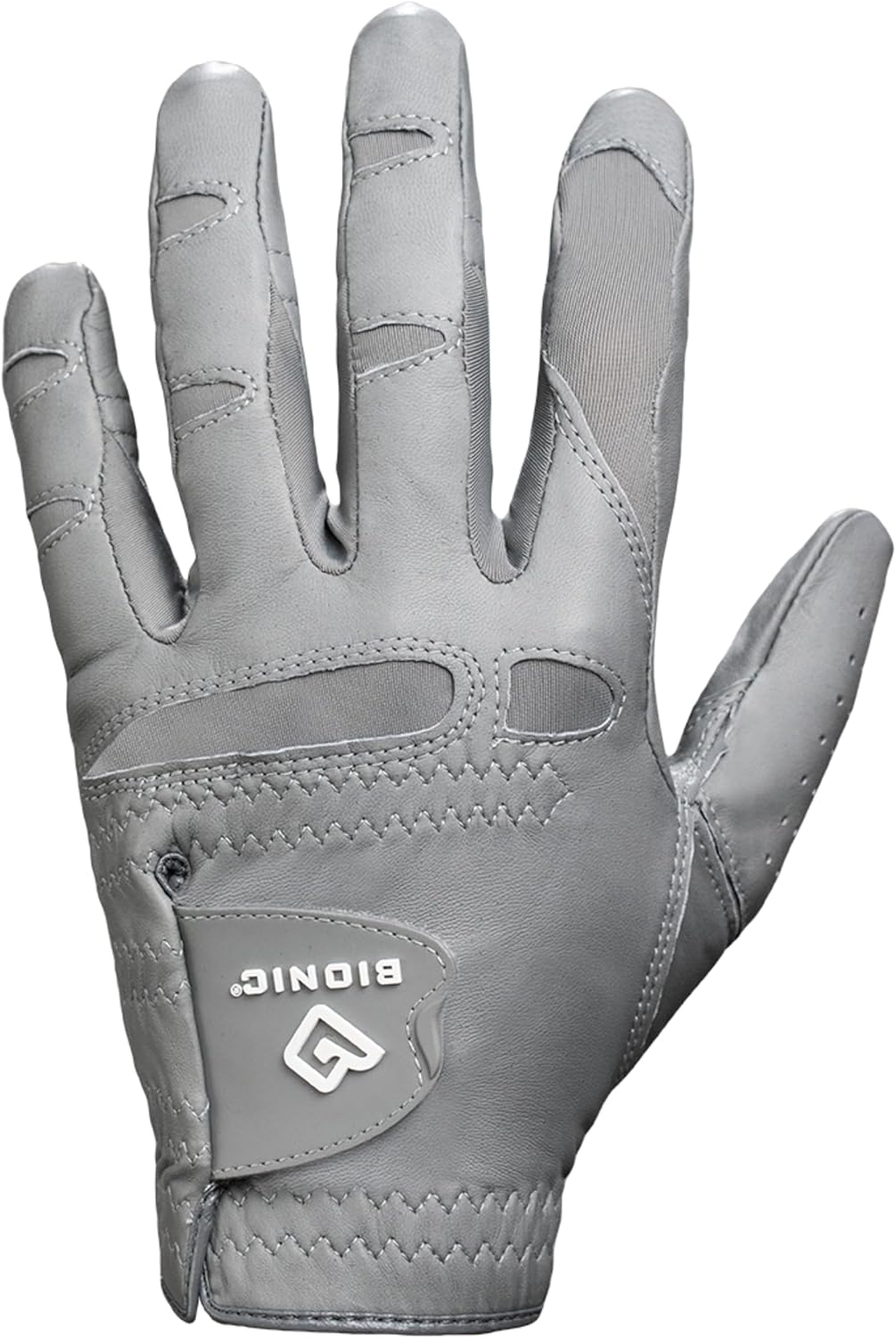 Bionic Men's StableGrip 2.0 Golf Glove - Premium Cabretta Leather | Grey Color for Enhanced Performance