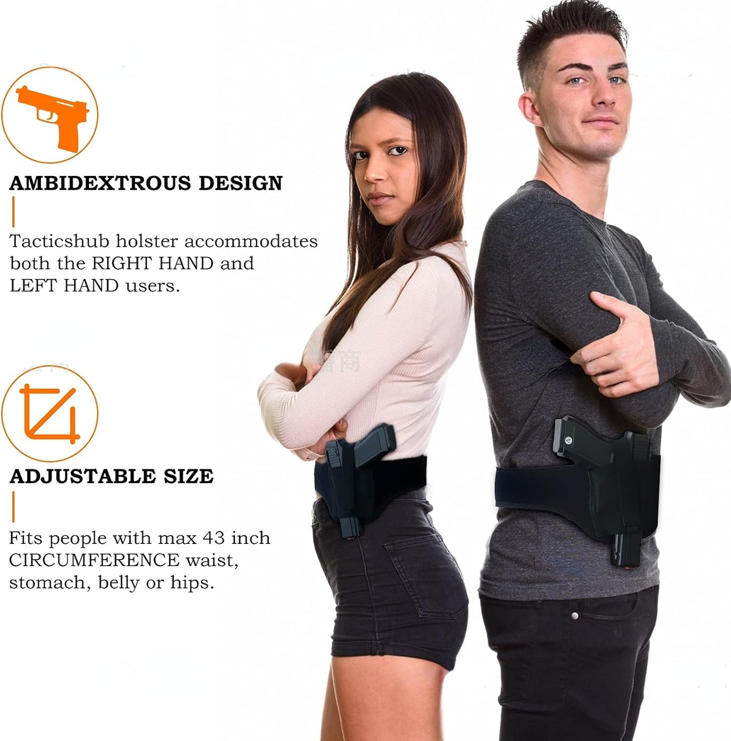 Quick Draw Shoulder Holster - Comfortable Belly Band for Concealed Carry of Small & Compact Gear