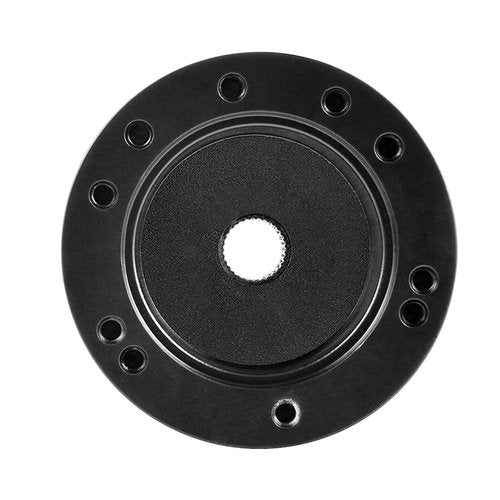 AIPSET Golf Cart Steering Wheel Adapter Compatible with EZGO RXV/TXT Golf Cart Steering Wheel, Works on 5-6 Holes Steering Wheel, Aluminum Alloy-Black