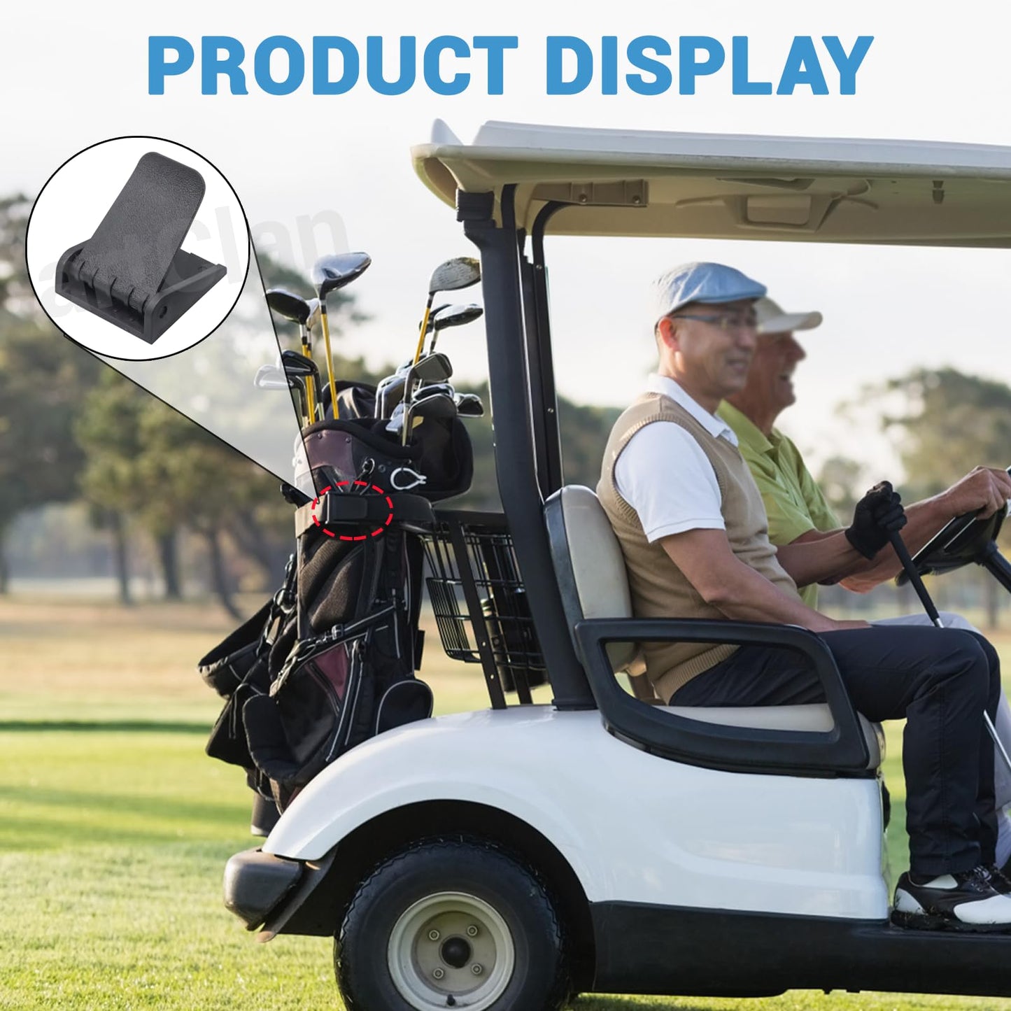 CartClan Golf Cart Bag Rack Strap Buckle, Suitable for Yamaha G1,G2,G9,G14,G16,G19,G22,G29 1985 to 2016 JN6-K8380-00(2 Packs)