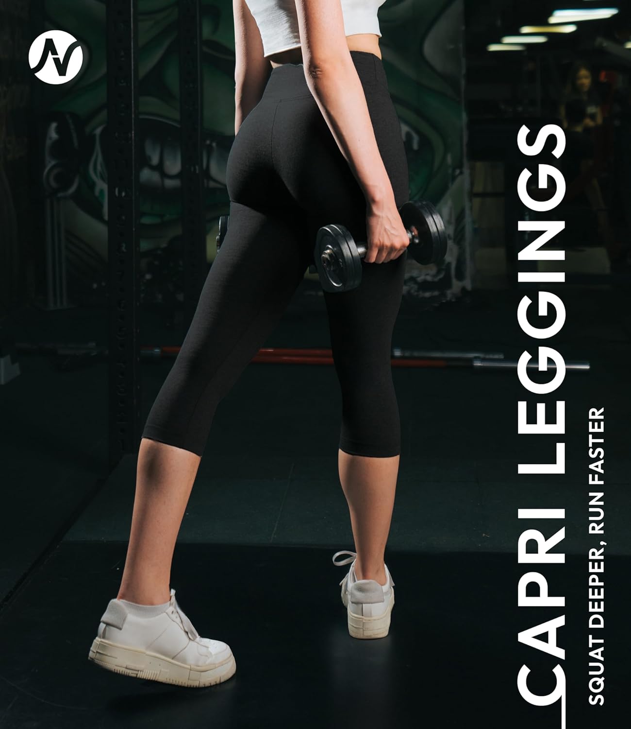 Nirlon Women's Capri Leggings - High Waist Yoga Pants for Comfort & Style | 3/4 Length