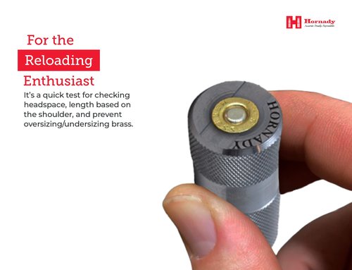 Hornady Lock-N-Load Cartridge Gauge 223 REM (.224), 380707 - Reloading Supplies to Help Check Cases & Ammo Specifications-Caliber Specific, Cylindrical Precision Steel Gauges Fit SAAMI Tolerances