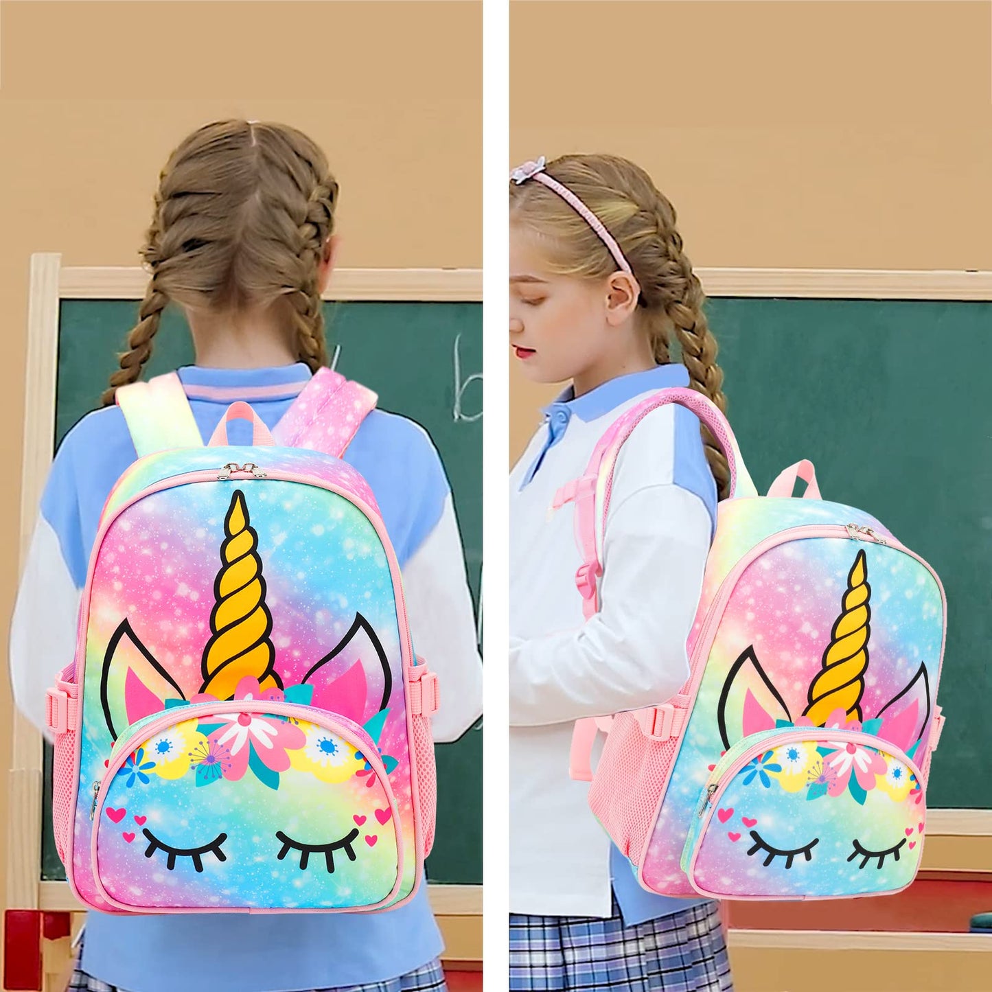 BTOOP Kids Toddler Backpack Girls School Backpack Preschool Ice Cream BookBag Preschool Kindergarten School Bag