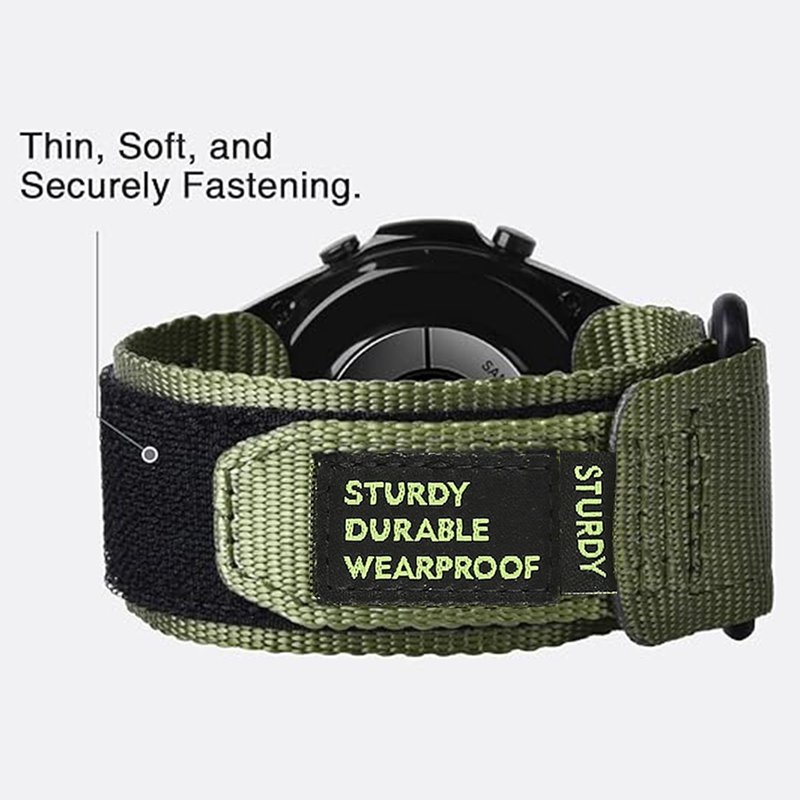 Compatible with Blackview Smart Watch Bands, Lamshaw 20mm,22mm Rugged Nylon Sports Strap with Woven Loop Design Compatible with Blackview W70Pro, W60, W50, W50Pro, W30, R60, R8Pro, R7Pro, X20, X1,X1Po,X5,X2, Z10, Z20, W10, R50, R30Pro, R30, R8 Smart Watch