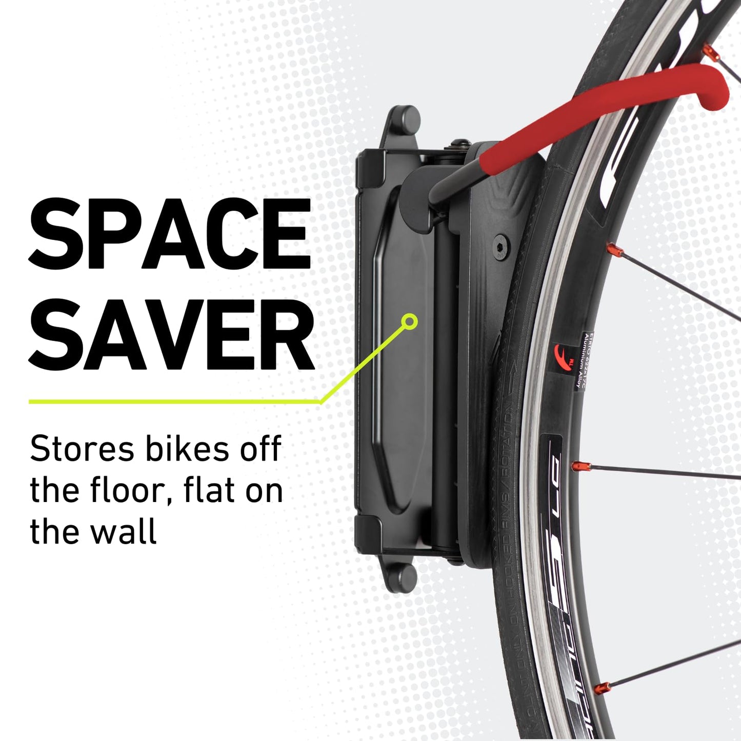 Vibrelli Swivel Bike Wall Mount - Bike Hanger - Vertical Bike Rack - Bike Hangers for Garage - MTB Mountain Bike Wall Mount Bike Rack - Bicycle Storage Rack for Garage - 2 PACK, VBH-02