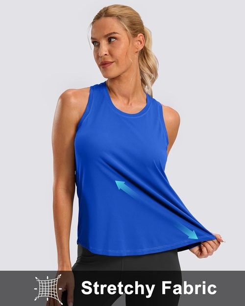 G Gradual Women's Racerback Yoga Tank Tops - Loose Fit Athletic Sleeveless Gym Shirts