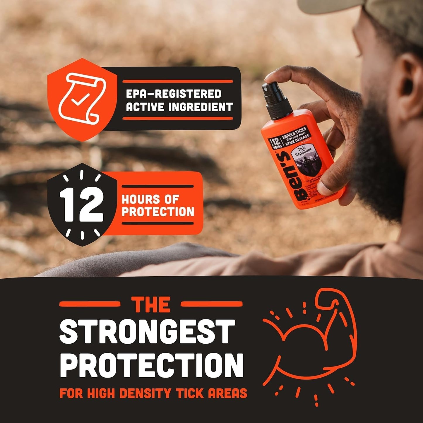 Ben's Tick Repellent - Tick, Mosquito & Insect Repellent Spray for Adults & Children - Bug Spray with 20% Picaridin - Offers 12 Hours of Protection - 3.4 fl oz (Pack of 3