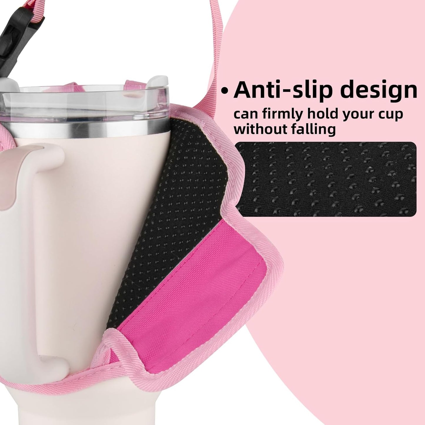 Xxerciz Carrier Bag - Crossbody Tumbler Bag for Stanley 40 oz with Phone Holder & Adjustable Strap