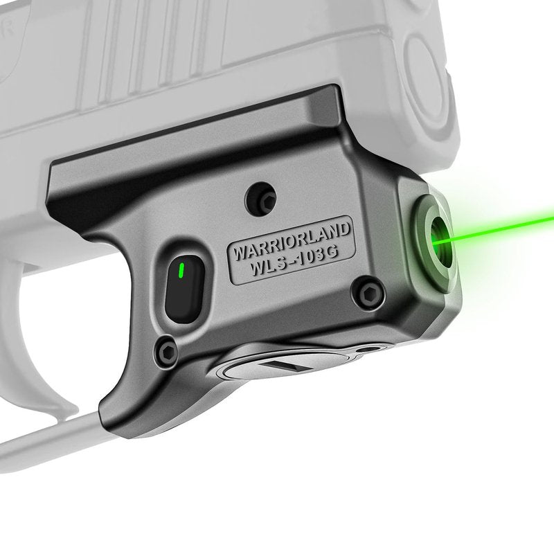 WARRIORLAND WLS-103G Green Beam Sight Designed to fit P365/ P365X/ P365XL, Green Sight with Power Indicator, Windage and Elevation Adjustment, P365 Green Beam WLS-103G