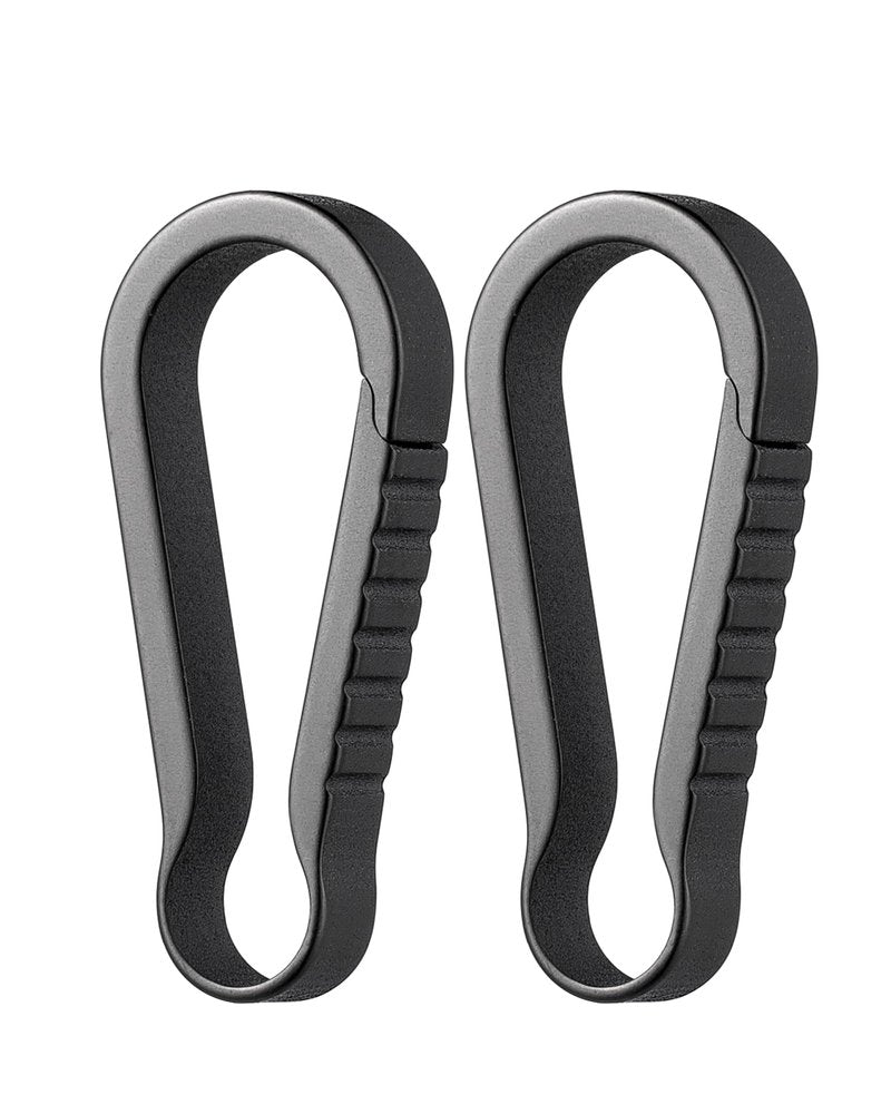 TISUR Titanium Key Ring Hooks, Small Carabiner Keychain clip,Mini Snap Keyring Key Organizer Key chain for Purse Backpacks Pants
