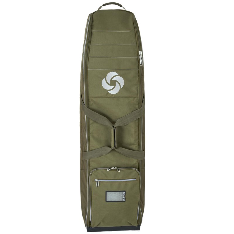 Samsonite Soft-Sided Golf Travel Bag with Wheels, Heavy-Duty 600D Polyester, Additional Top Padding, Shoe/Accessory Pocket, Foldable