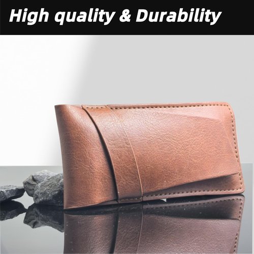 JKCWOTS Protective Case for KardiaMobile 6L Personal EKG/Kardia Mobile 6 EKG Device,stylish and lightweight PU case （Brown）
