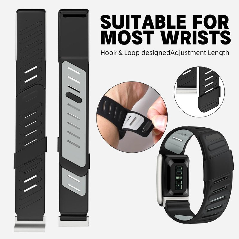 Yarise Compatible with Whoop 5.0 ONE&PEAK/MG-ECG Silicone Sport Strap, Replacement Sportflex Wristband for Men and Women, Adjustable Breathable Waterproof Whoop Watch Strap