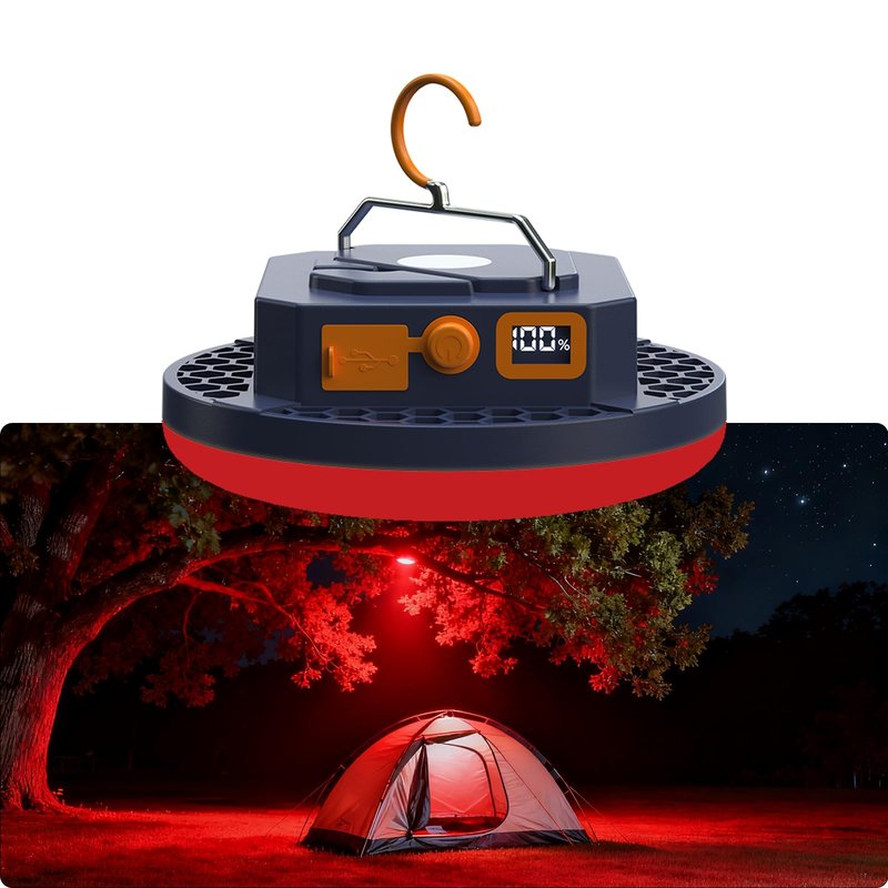 2025 Red Light Insect-Proof Camping Lamp for Stargazing 10000mAh Rechargeable 3000LM Tent Camping Light , Portable Led Red Lights 6500K 24 Hours Long Play Time , Outdoor Night Fishing Lantern