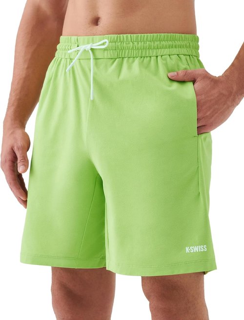 K-Swiss Men's Athletic Running Shorts - Lightweight & Breathable Gym Shorts | 7" Length