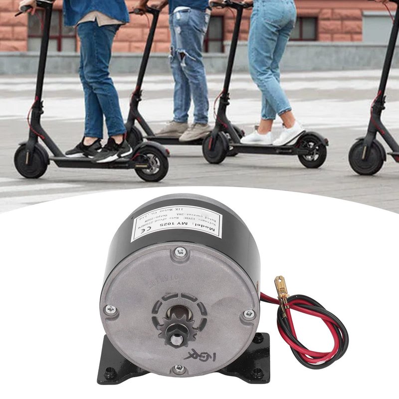 High Speed Brushed DC Motor,MY1025 12V 250W Brushed DC Motor 2750rpm High Efficiency Aluminum DC Electric Motor for Electric Scooter