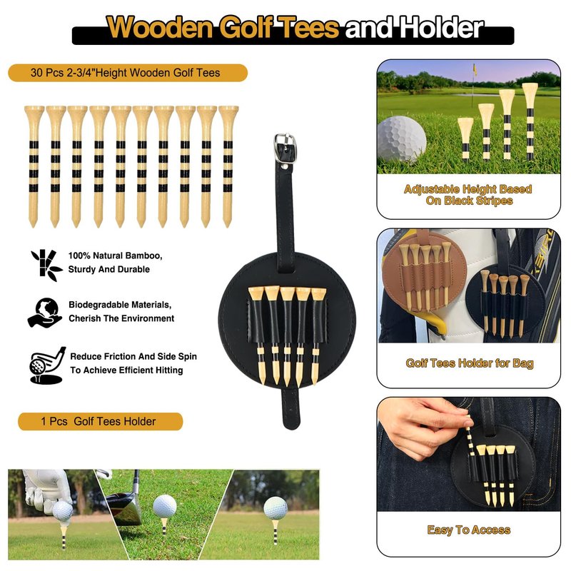 AEORUM Golf Accessories Kit, Golf Gifts for Men & Women, Golf Essentials Tools, 69-Piece Golf Stuff Gear with Oxford Bag, Golf Tees, Golf Club Regripping Kit, Divot Repair Tool,Golf Club Brush